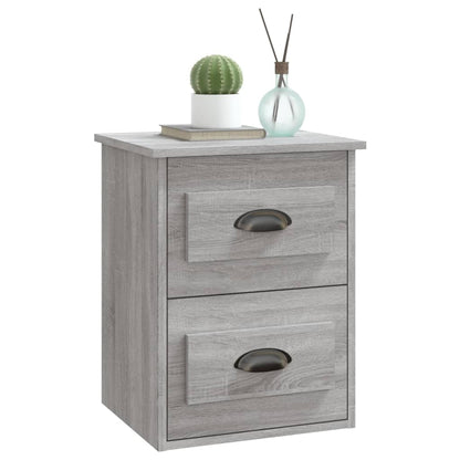 Wall-mounted Bedside Cabinets 2 pcs Grey Sonoma 41.5x36x53cm