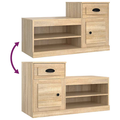 Shoe Cabinet Sonoma Oak 100x42x60 cm Engineered Wood