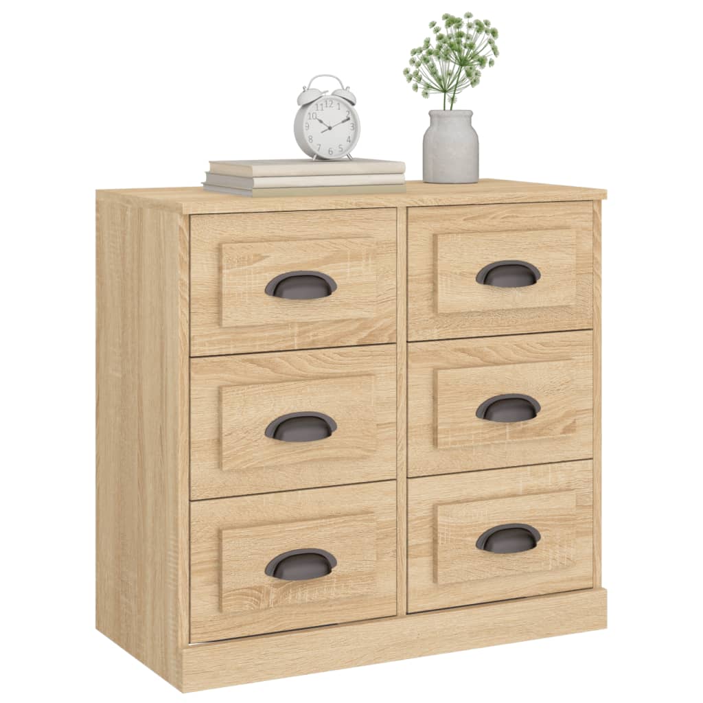 Sideboard Sonoma Oak 70x35.5x67.5 cm Engineered Wood