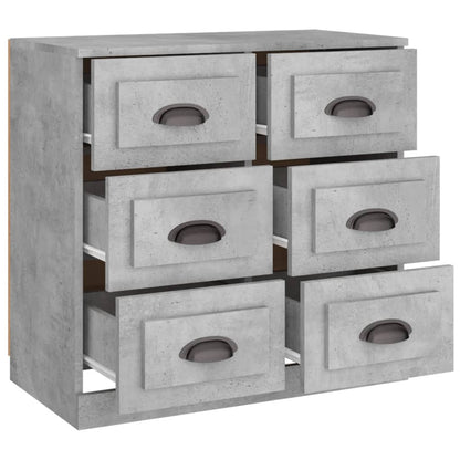 Sideboard Concrete Grey 70x35.5x67.5 cm Engineered Wood