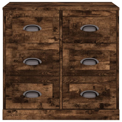 Sideboard Smoked Oak 70x35.5x67.5 cm Engineered Wood