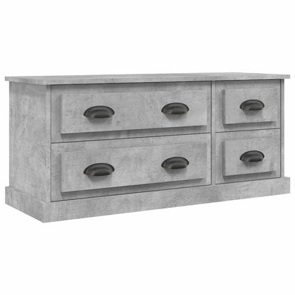 TV Cabinet Concrete Grey 100x35.5x45 cm Engineered Wood