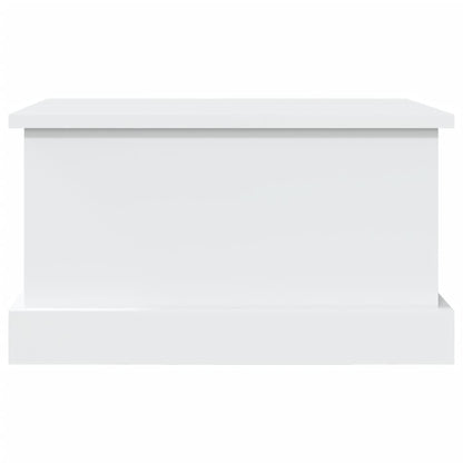 Storage Box White 50x30x28 cm Engineered Wood
