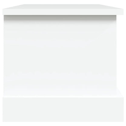 Storage Box White 50x30x28 cm Engineered Wood