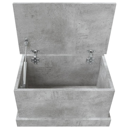 Storage Box Concrete Grey 50x30x28 cm Engineered Wood