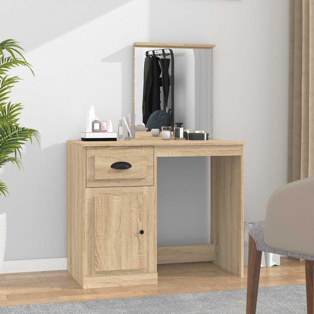 Dressing Table | Sonoma Oak | Engineered wood, acrylic | 90x50x132.5 cm