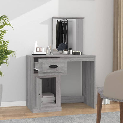 Dressing Table | Grey Sonona | Engineered Wood, Acrylic