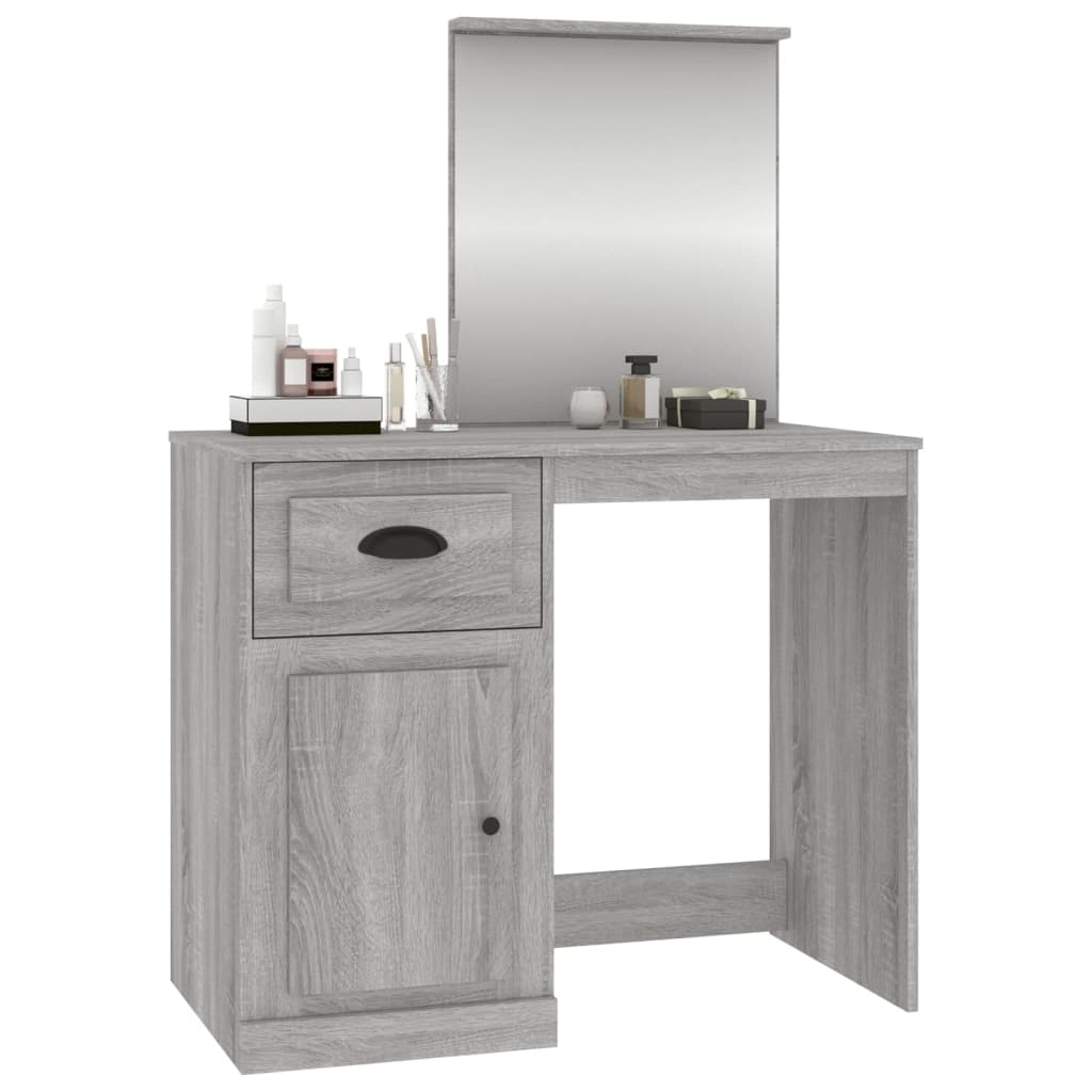 Dressing Table | Grey Sonona | Engineered Wood, Acrylic