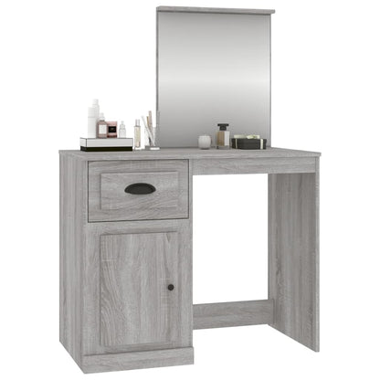 Dressing Table | Grey Sonona | Engineered Wood, Acrylic
