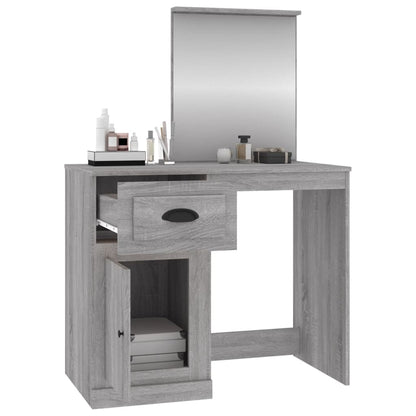 Dressing Table | Grey Sonona | Engineered Wood, Acrylic