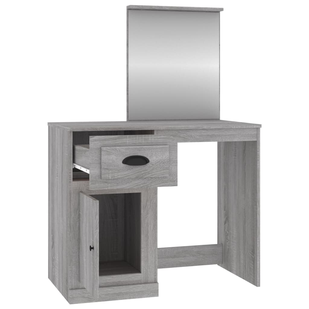 Dressing Table | Grey Sonona | Engineered Wood, Acrylic