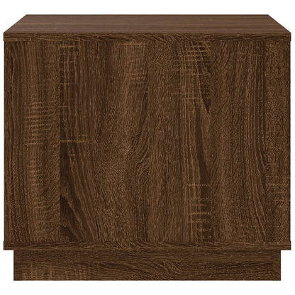 Coffee Table Brown Oak 51x50x44 cm Engineered Wood