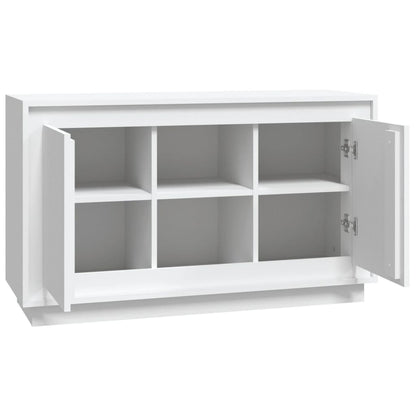 Sideboard White 102x35x60 cm Engineered Wood
