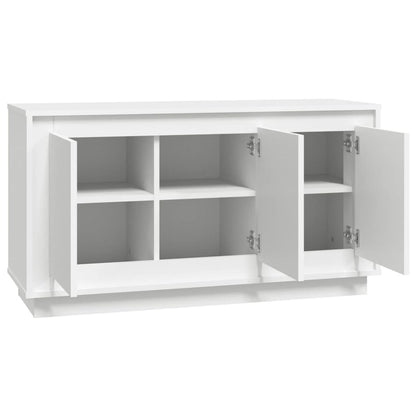 Sideboard White 102x35x55 cm Engineered Wood
