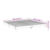Bed Frame without Mattress White 200x200 cm Engineered Wood