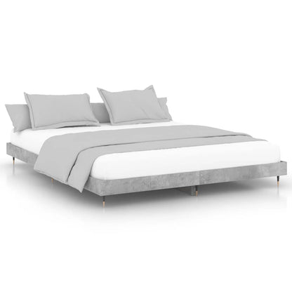 Bed Frame without Mattress Concrete Grey 120x200 cm