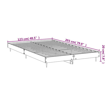 Bed Frame without Mattress Concrete Grey 120x200 cm