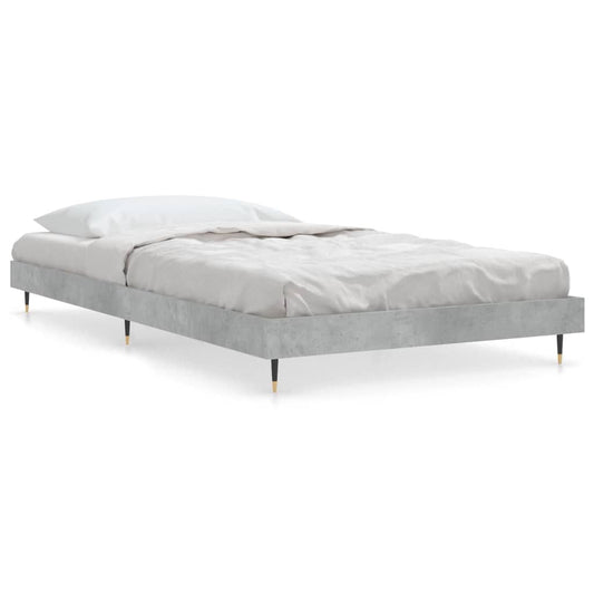 Bed Frame without Mattress Concrete Grey 90x200 cm