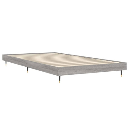 Bed Frame without Mattress Grey Sonoma 90x200 cm Engineered Wood