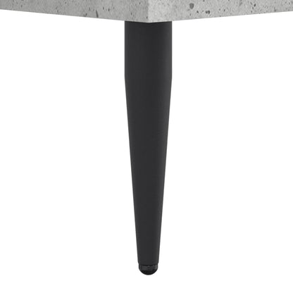 Bed Frame without Mattress Concrete Grey 140x190 cm