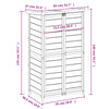Garden Tool Shed Brown 83x57x140 cm Solid Wood Pine