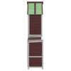 2 Piece Garden Tool Shed Set Mocha Solid Wood Pine