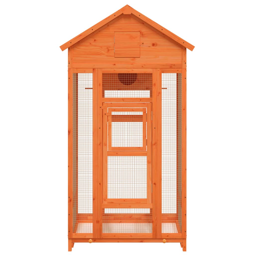 Bird House Brown Solid pine wood, plywood Large Bird House