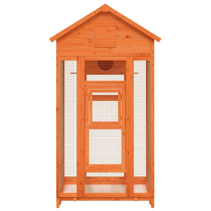 Bird House Brown Solid pine wood, plywood Large Bird House