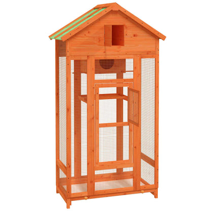 Bird House Brown Solid pine wood, plywood Large Bird House