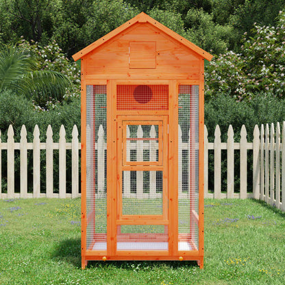 Bird House Brown Solid pine wood, plywood Large Bird House