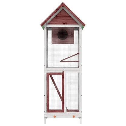 Bird House Mocha 60x58.5x160 cm Solid Wood Pine