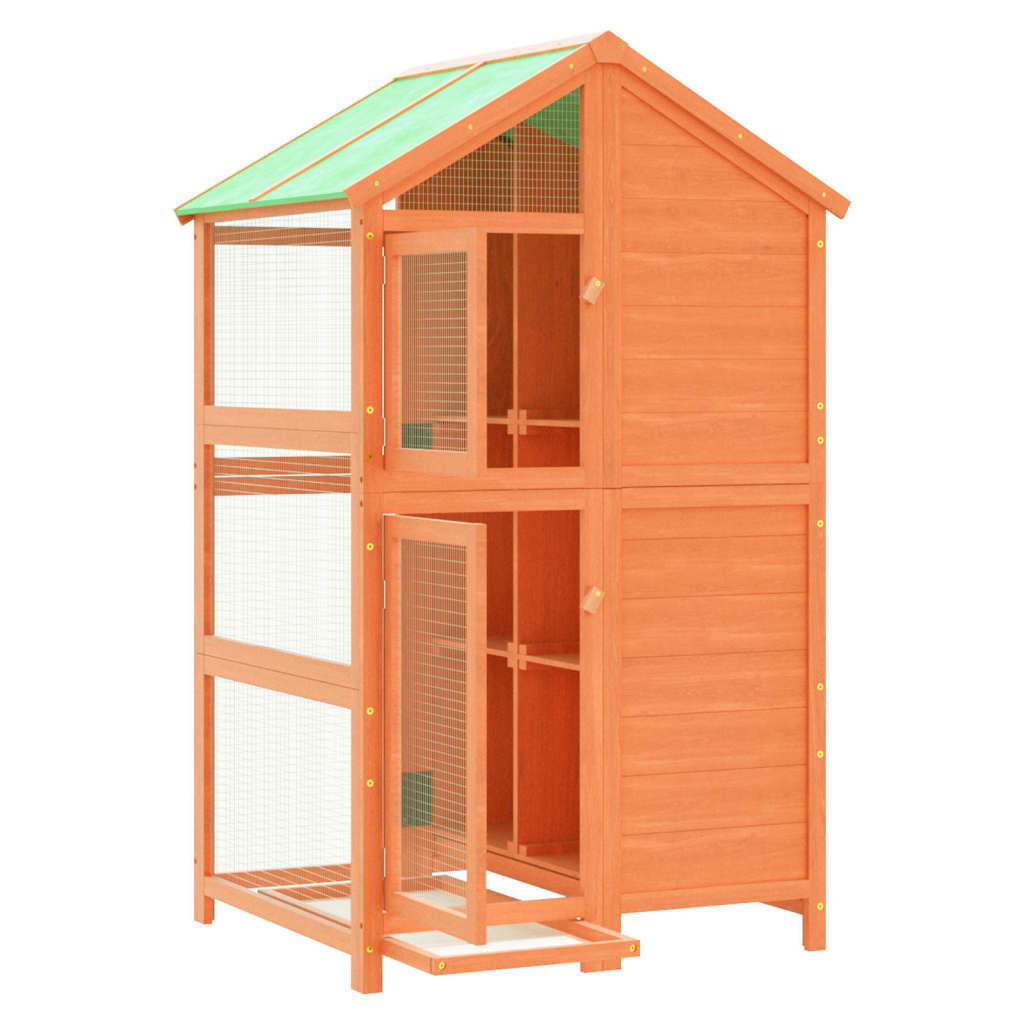 Bird House Brown Solid pine wood Large Durable Bird House