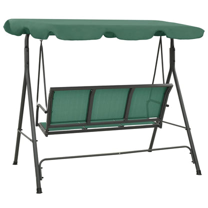 Garden Swing Bench Green 170 cm Textilene and Steel