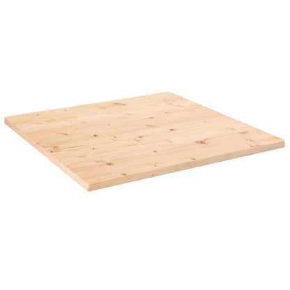 Table Top 80x80x2.5 cm Solid Wood Pine Square