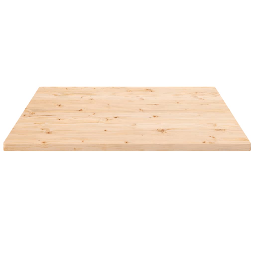 Table Top 80x80x2.5 cm Solid Wood Pine Square