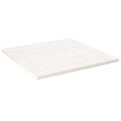 Table Top White 80x80x2.5 cm Solid Wood Pine Square