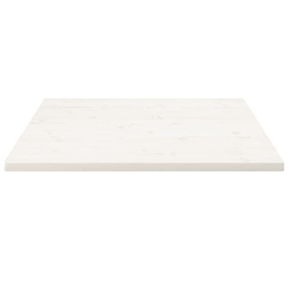 Table Top White 80x80x2.5 cm Solid Wood Pine Square