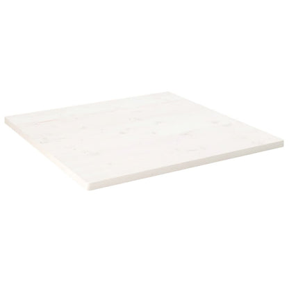 Table Top White 90x90x2.5 cm Solid Wood Pine Square