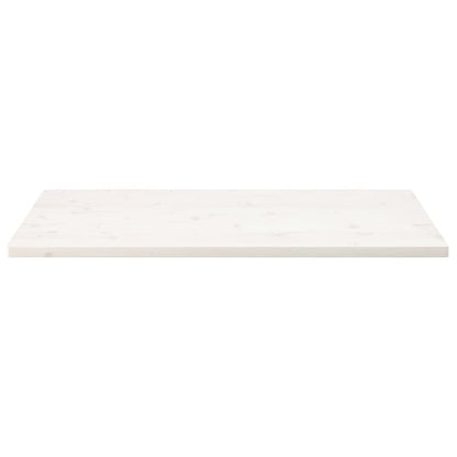 Table Top White 100x50x2.5 cm Solid Wood Pine Rectangular