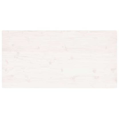 Table Top White 110x55x2.5 cm Solid Wood Pine Rectangular