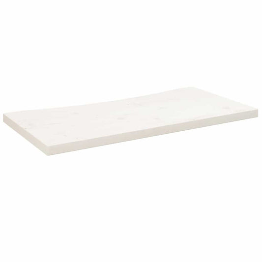 Desk Top White 80x40x2.5 cm Solid Wood Pine