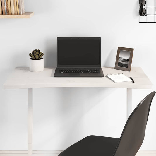 Desk Top White 80x40x2.5 cm Solid Wood Pine