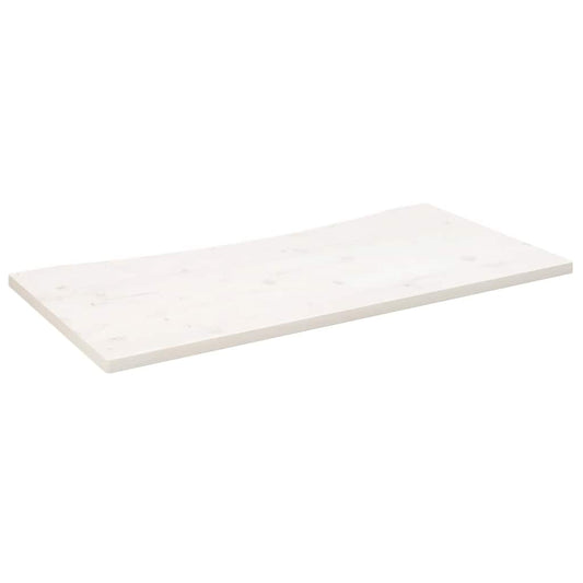 Desk Top White 110x55x2.5 cm Solid Wood Pine