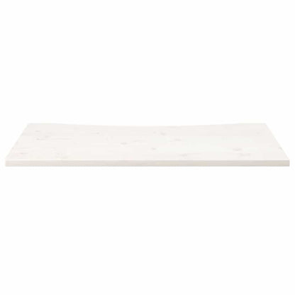 Desk Top White 100x60x2.5 cm Solid Wood Pine