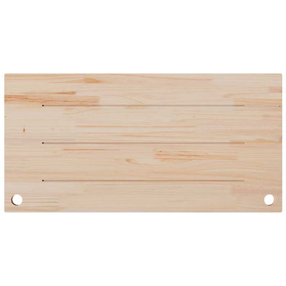 Desk Top White 100x50x2.5 cm Solid Wood Pine