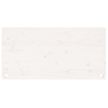 Desk Top White 100x50x2.5 cm Solid Wood Pine