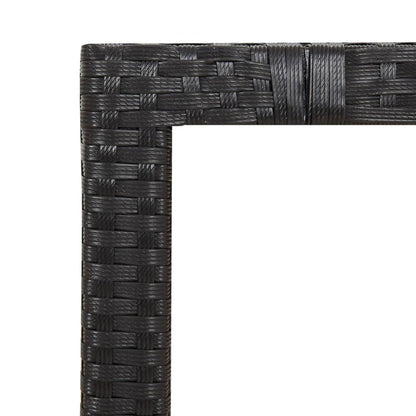Garden Dining Set | Black | PE rattan | 9-Piece Set | Garden Dining Set