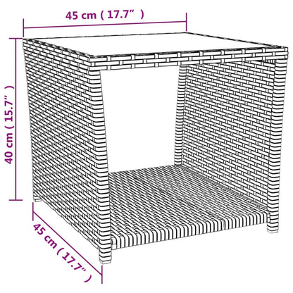 2 Piece Garden Lounge Set Black Poly Rattan&Steel
