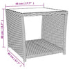 2 Piece Garden Lounge Set Black Poly Rattan&Steel
