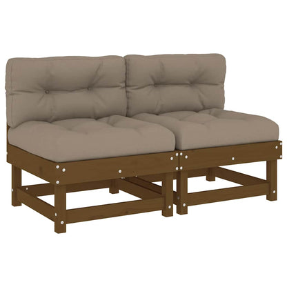 Middle Sofa | Honey brown, Taupe